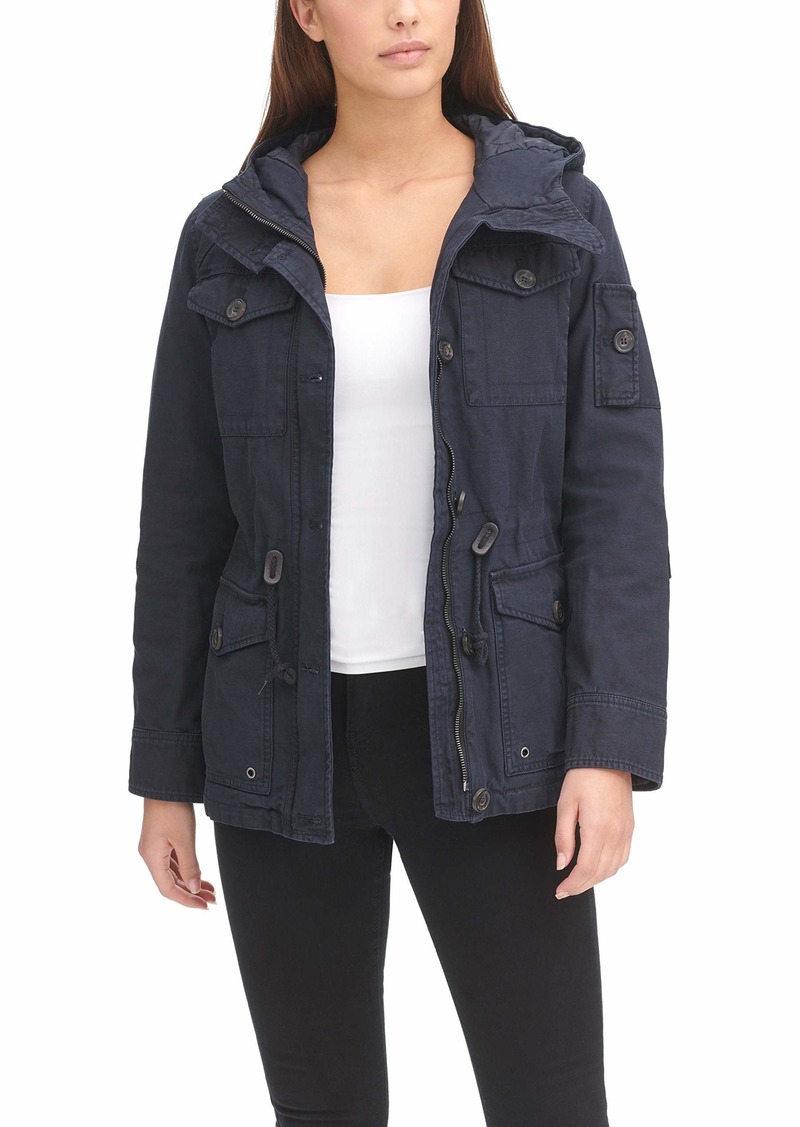 Levi's Women's Plus Cotton Four Pocket Hooded Field Jacket (Standard & Plus Sizes)