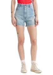 Levi's Women's Cotton High-Rise Mom Shorts - Lily Pad