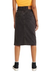 Levi's Women's Denim Pencil Midi Skirt - Washed Noi