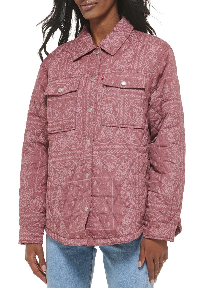 Levi's Women's Diamond Quilted Shirt Jacket