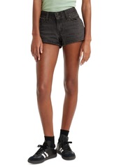 Levi's Women's Super-Low Cotton Denim Shorts - Black Stonewash