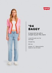 Levi's Women's Mid Rise Cotton 94 Baggy Jeans - Medium