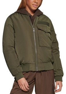 Levi's Women's Fashion Flight Bomber Jacket - Army Green