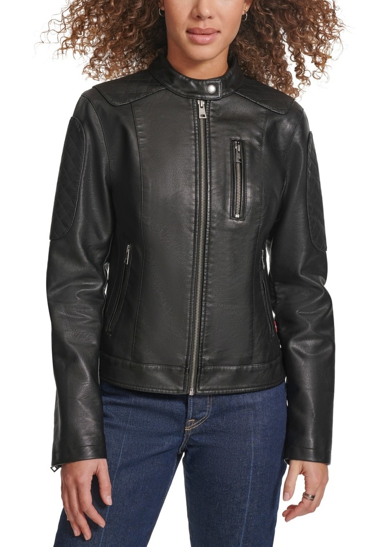 Levi's Women's Faux Leather Biker Jacket - Black