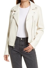 levi's Women's Faux Leather Moto Jacket in Oyster at Nordstrom
