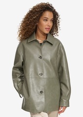 Levi's Women's Faux Leather Relaxed Vintage Look Blazer - Sage