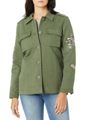 Levi's Women's Floral Embroidered Cotton Shirt Jacket