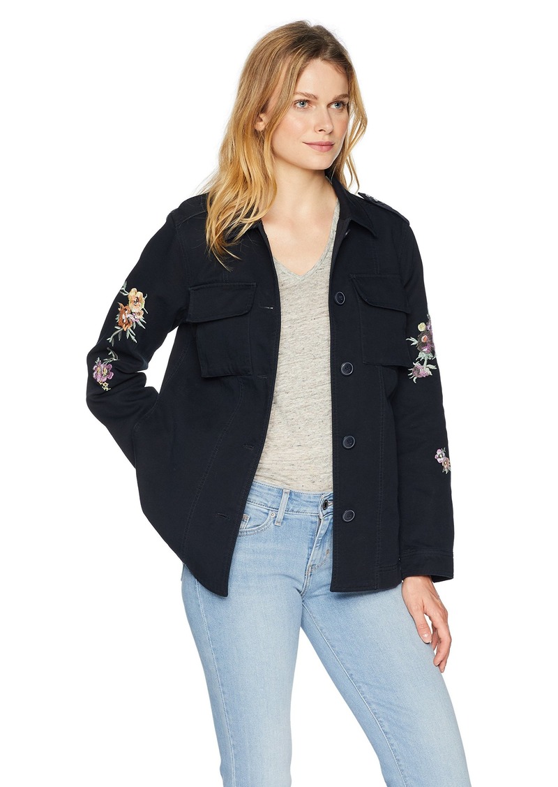 levi's floral embroidered jacket