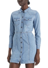 Levi's Women's Flynn Western Cotton Denim Dress - Ringing Bells