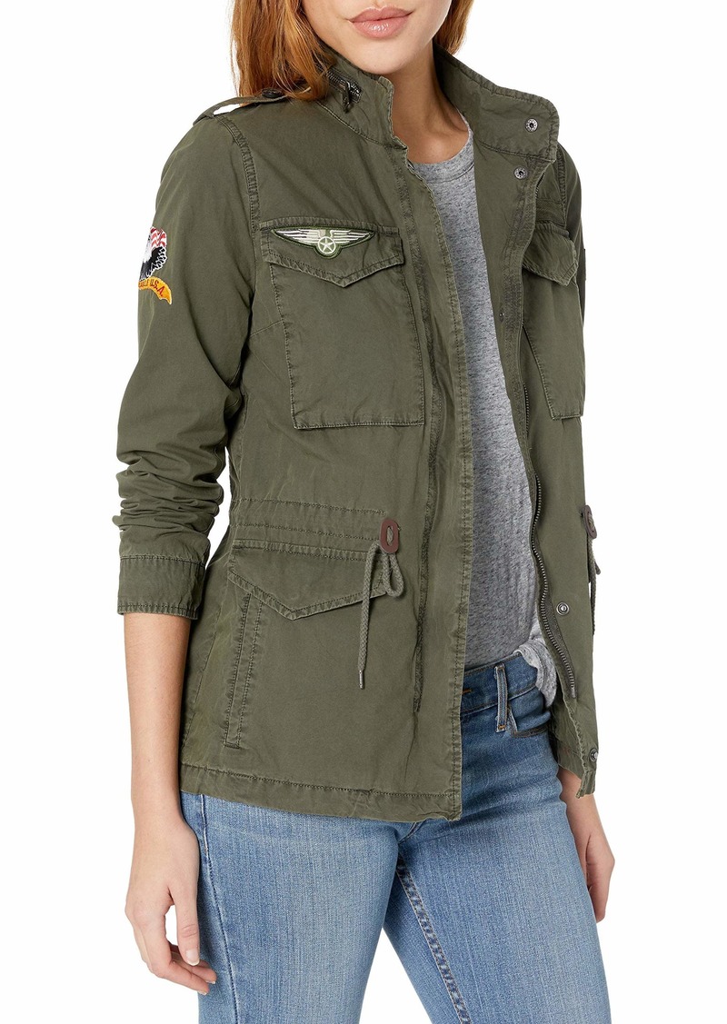 Levi's Levi's Women's Four-Pocket Cotton Military Jacket with Patches |  Outerwear