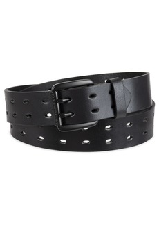 Levi's Women's Fully Adjustable Peforated Belt with Double Prong Buckle