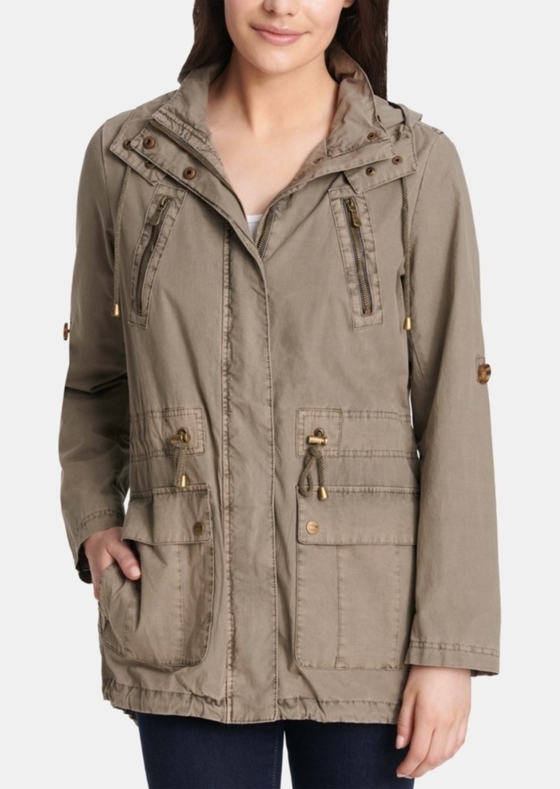 levi's hooded utility jacket women's