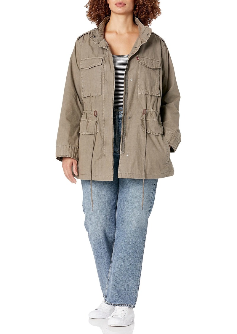 Levi's Women's Lightweight Parachute Cotton Military Jacket (Standard & Plus Sizes)