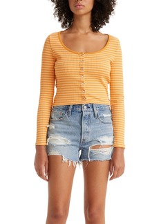Levi's Women's Long Sleeve Britt Snap Front Top (Also Available in Plus)