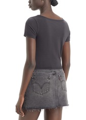 Levi's Women's Mars Corset Short-Sleeve T-Shirt - Caviar