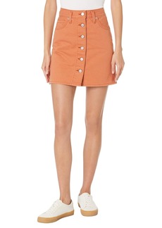 Levi's Women's Notch A-Line Button Front Mini Skirt