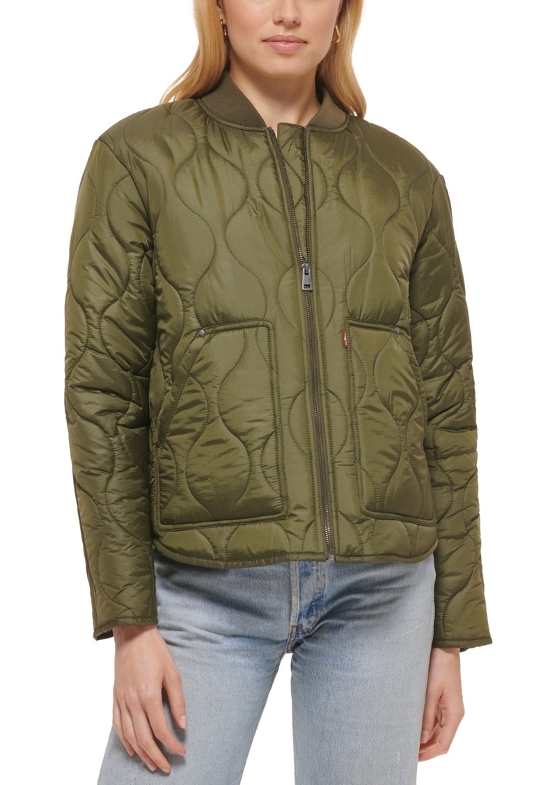 Levi's Trendy Women's Onion Quilted Liner Jacket - Army Green