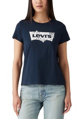 Levi's Women's Perfect Graphic Logo Cotton T-shirt - Grey Logo