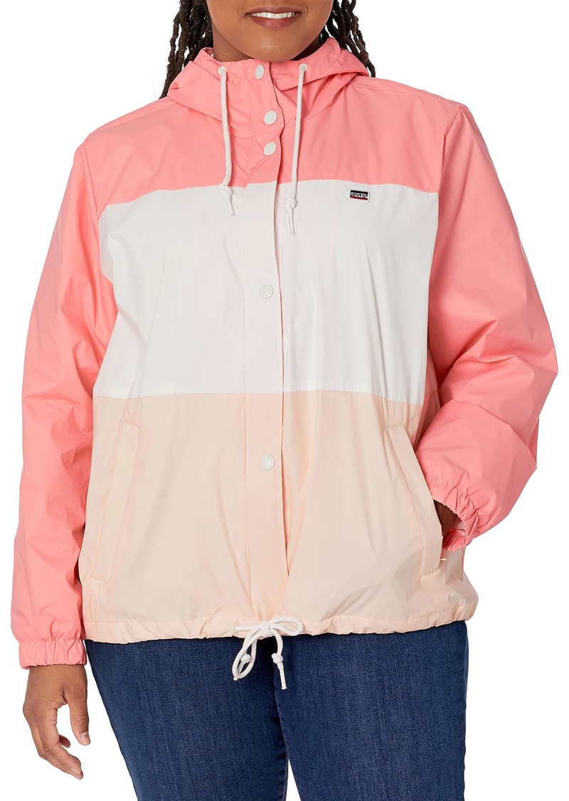 Levi's Women's Retro Hooded Rain Windbreaker Jacket (Standard & Plus Sizes)