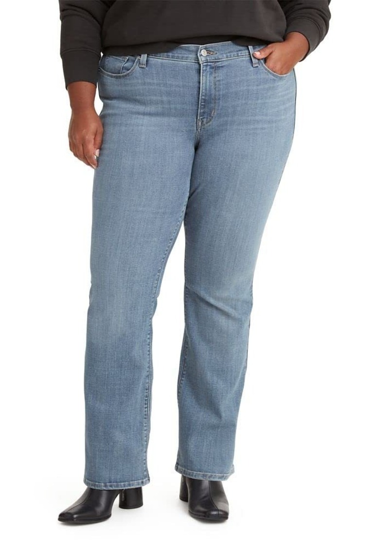 Levi's Women's Plus Size Classic Bootcut Jeans (New) Slate Ideal Clean Hem-Dark Indigo 26 M