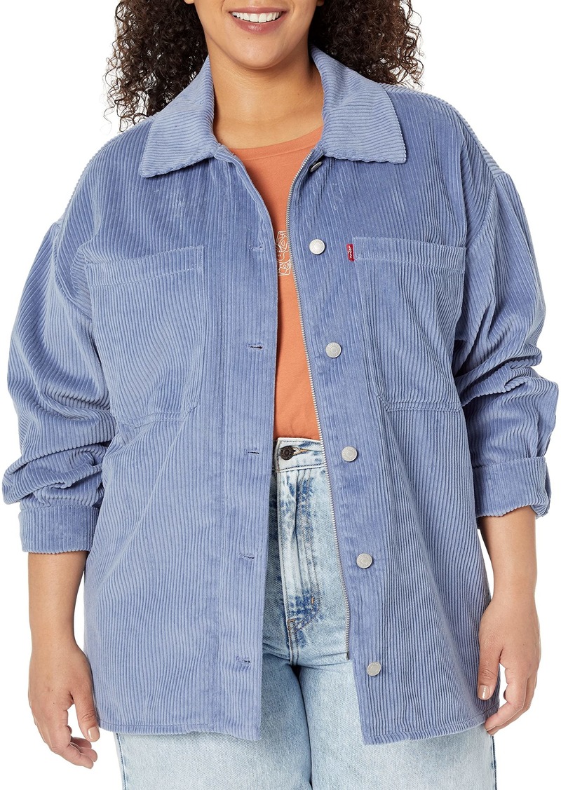 Levi's Women's Plus Size Cotton Corduroy Shirt Jacket