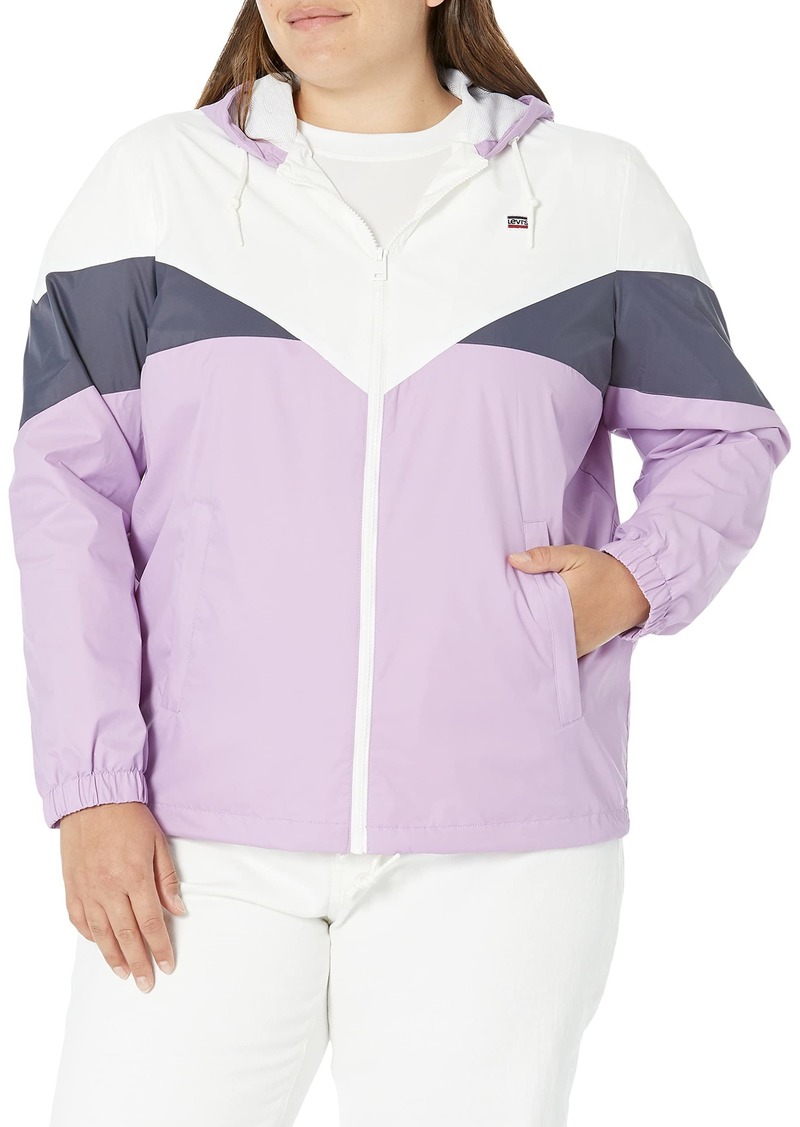 Levi's Women's Nylon Color Block Windbreaker