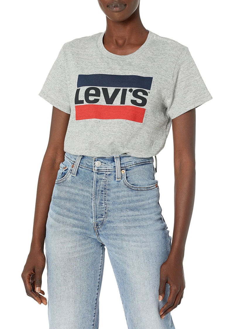 Levi's Women's Plus Size Perfect Tee-Shirt Sportswear Smokestack Heather Graphic 1 X