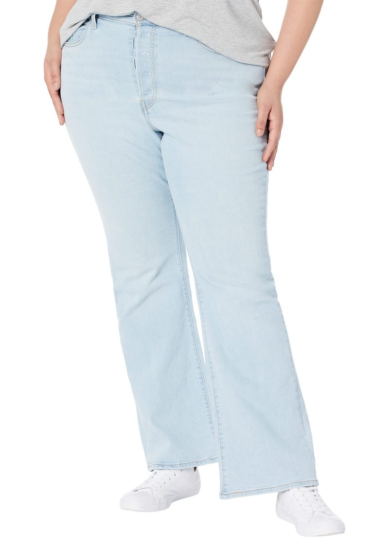 Levi's Women's Plus Size Ribcage Bootcut Jeans Summer Beam-Light Indigo 38