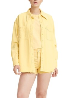 Levi's Women's Premium Jadon Denim Shirt Gardenia Botanical Dye-Yellow