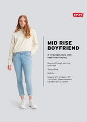 Levi's Women's Relaxed Boyfriend Tapered-Leg Jeans - Simply White