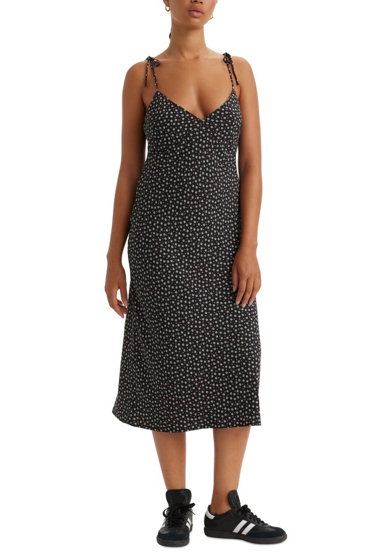 Levi's Women's Rena Tie-Strap Sleeveless Midi Dress - Schoolyard