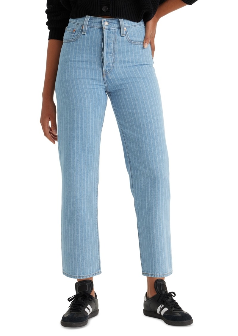 Levi's Women's Ribcage Ultra High Rise Straight Ankle Jeans - The Stripe