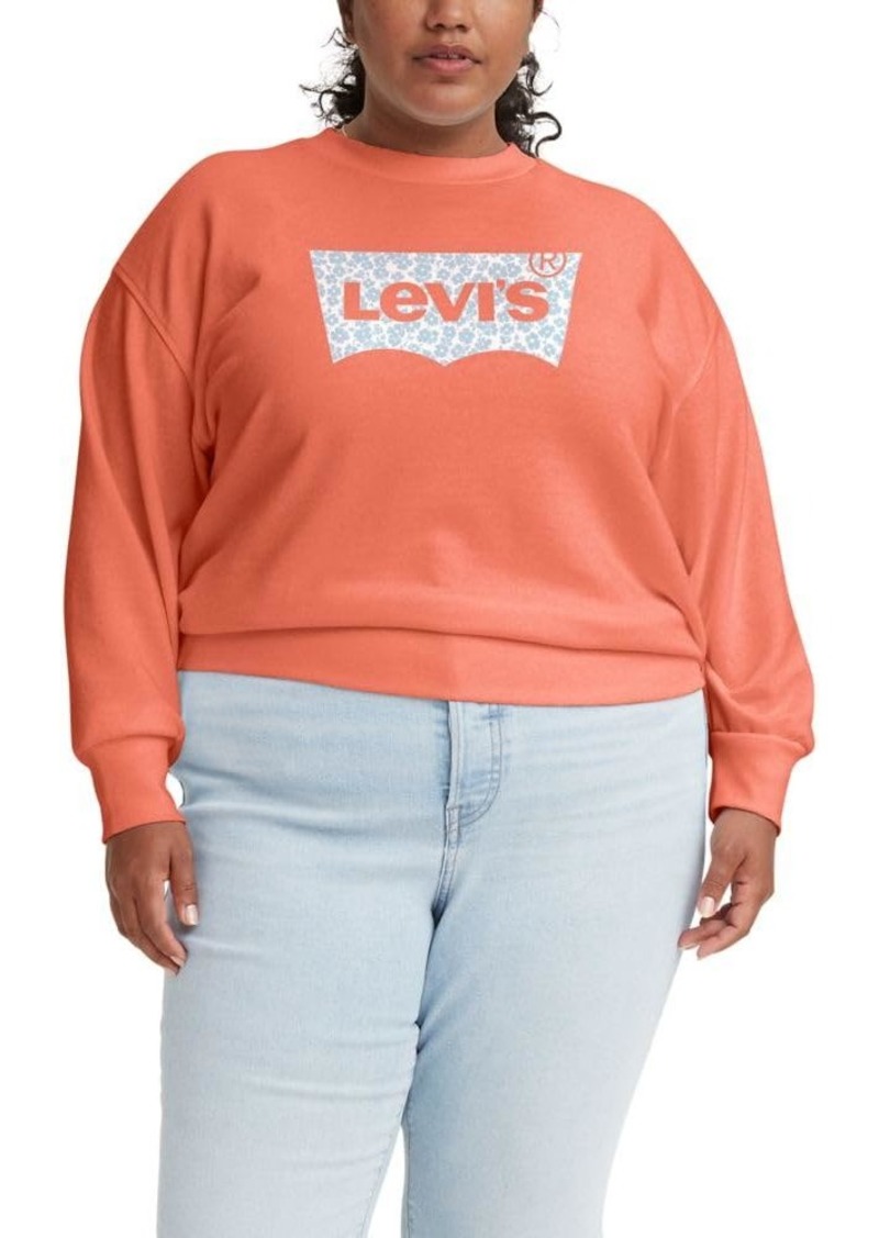 Levi's Women's Size Graphic Standard Crewneck Sweatshirt (Also Available