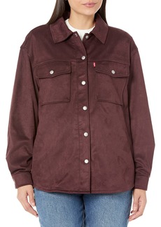 Levi's Women's Soft Faux Suede Shirt Jacket