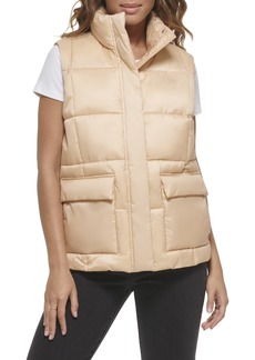 Levi's Women's Sporty Box Quilted Puffer Vest FrappeSmall