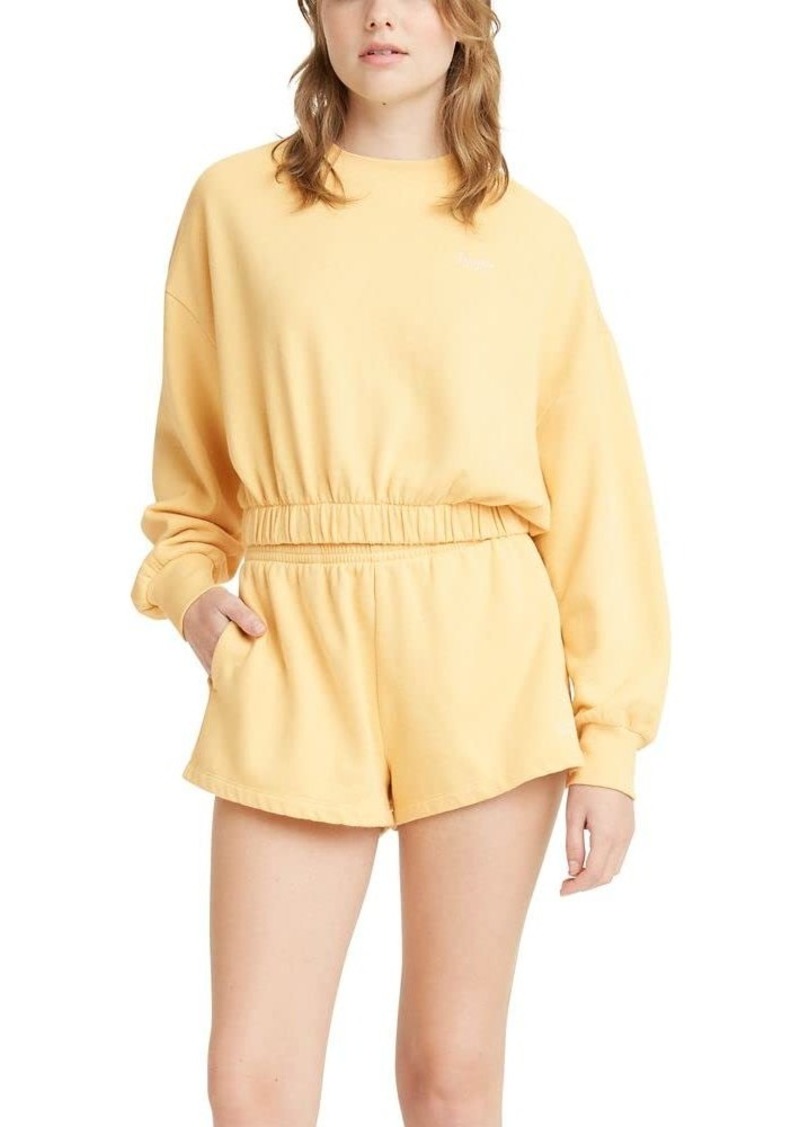 Levi's Women's Sporty Cinch Sweatshirt Pineapple Slice-Yellow