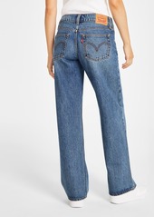 Levi's Women's Super-Low Double-Button Relaxed-Fit Denim Jean in Short Length - Not In The Mood Stone