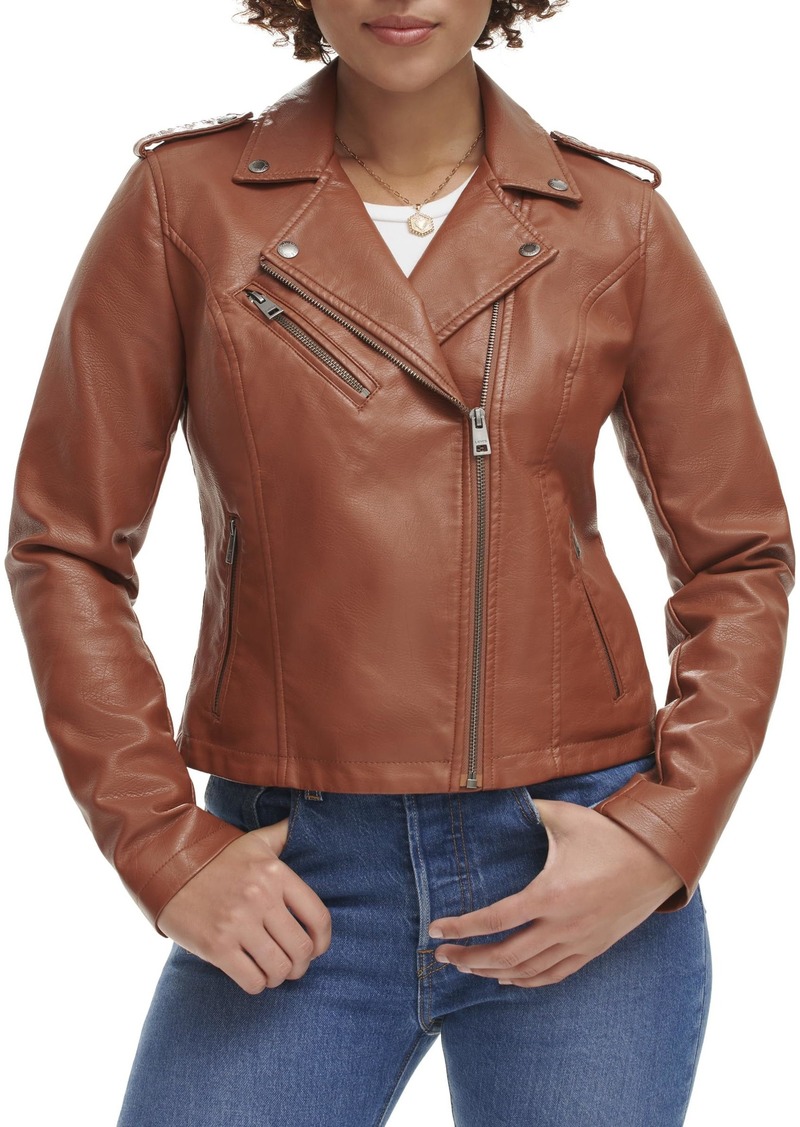 Levi's Women's The Classic Faux Leather Moto Jacket (Regular & Plus Size)