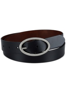 Levi's Women's Two-In-One Twisted-Buckle Reversible Belt - Black/brown