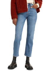 Levi's Women's Wedgie Straight-Leg High Rise Cropped Jeans - Love In The Mist