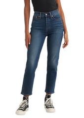 Levi's Women's Wedgie Straight-Leg High Rise Cropped Jeans - Struck By