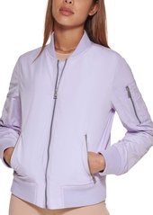 Levi's Women's Zip-Detail Bomber Jacket - Violet