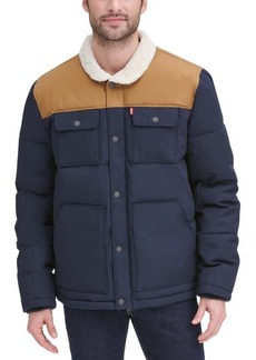 levi's Woodsman High Pile Fleece Puffer Jacket