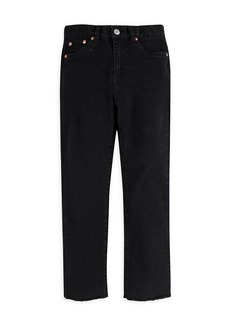 Levi's Little Girl's & Girl's High Rise Ankle Straight Jeans