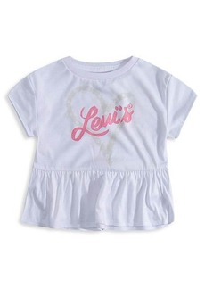 Levi's Little Girl's Logo Peplum Top