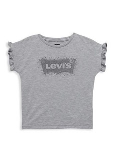 Levi's Little Girl's Star-Logo Ruffle-Sleeve T-Shirt