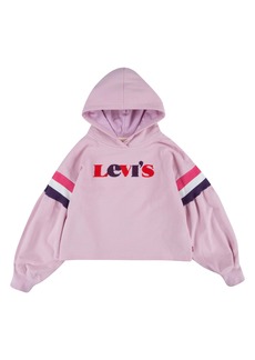 Levi's Pink Logo Print Hoodie