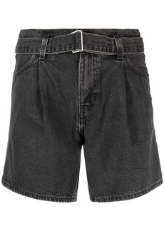 Levi's pleated denim shorts