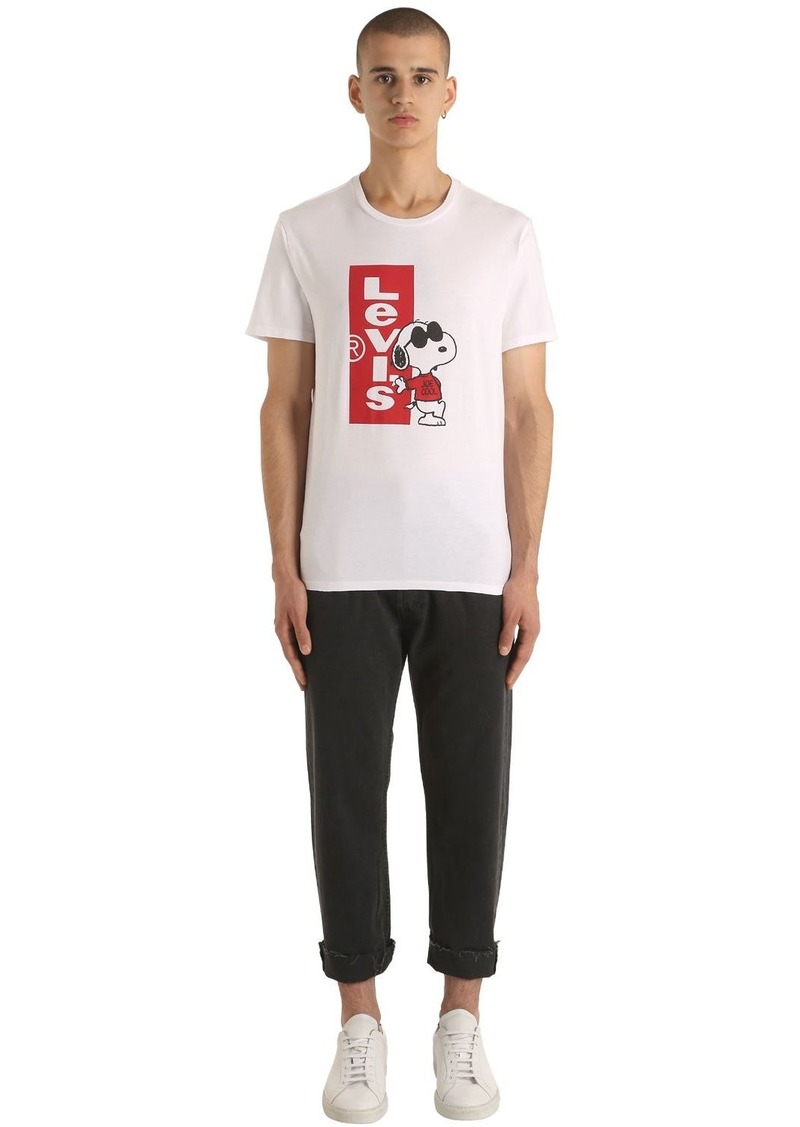 levi's snoopy t shirt mens