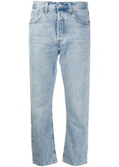 Levi's stonewashed cropped jeans